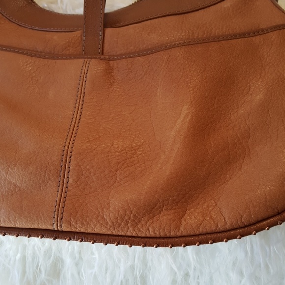 Kate Landry Hobo, two tone brown w/copper hardware - Picture 7 of 8